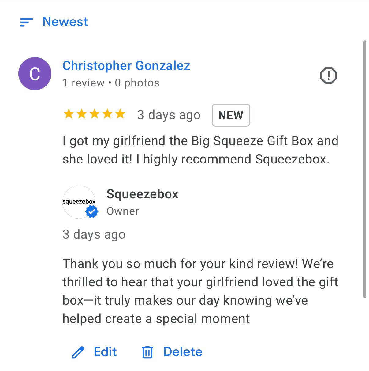 Big Squeeze Gift Box “Best Seller”